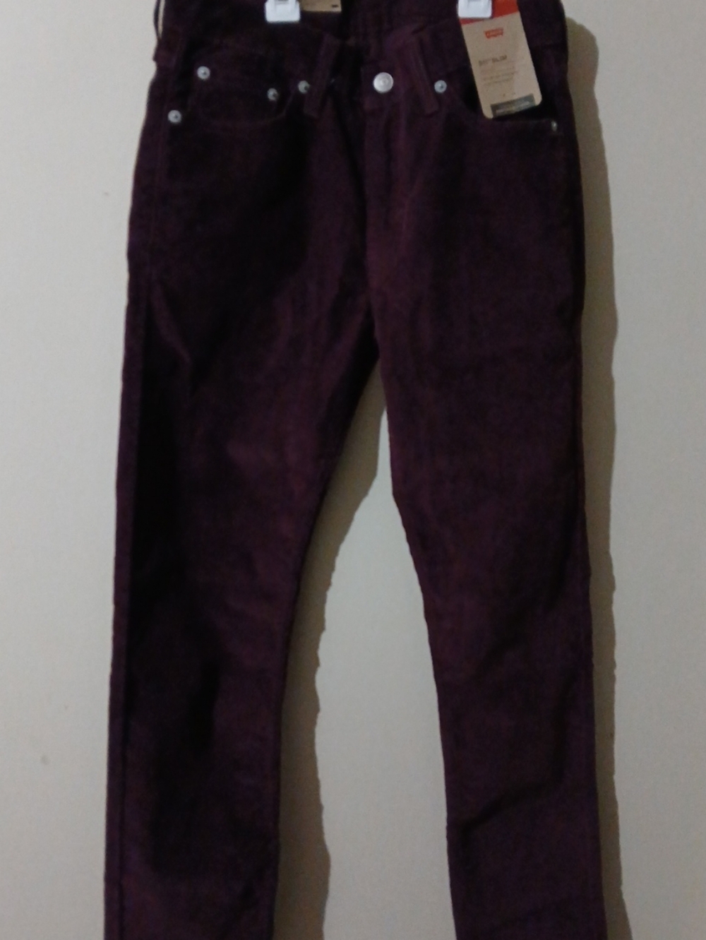 Levi's 511 Corduroy Pants in Deep Plum